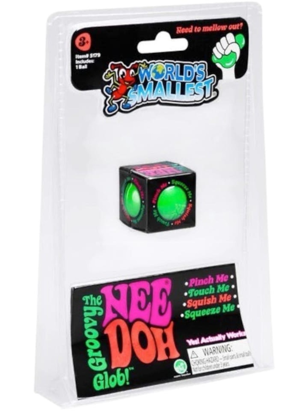 SCYHLLING | NeeDoh Groovy Glob From the Worldโs Smallest Line Squishy Fidget Toy
